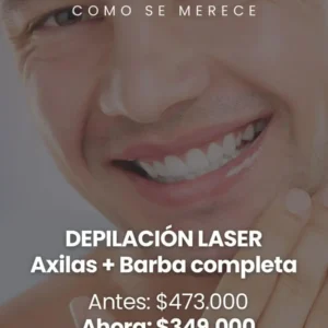 Depilación Láser Axilas + Barba completa