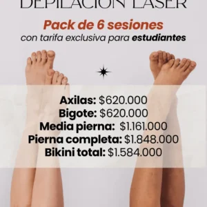 Depilación Láser - Pack 6 Sesiones