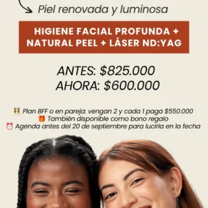 Limpieza Facial + Natural Peel + Láser ND:YAG